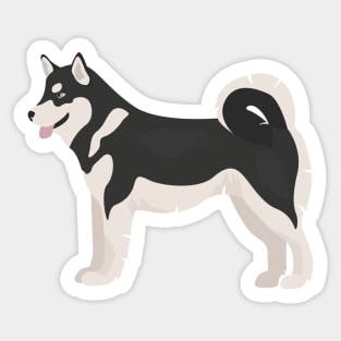 Alaskan Husky Dog Sticker